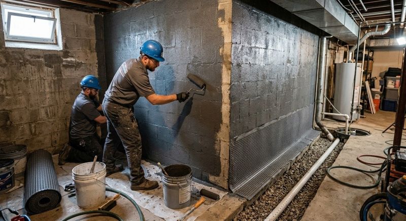Basement Walls Waterproofing in Greenville, SC